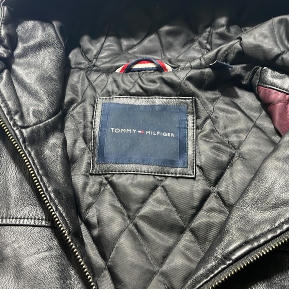 Tommy Hilfiger leather jacket size large - Picture 4 of 4